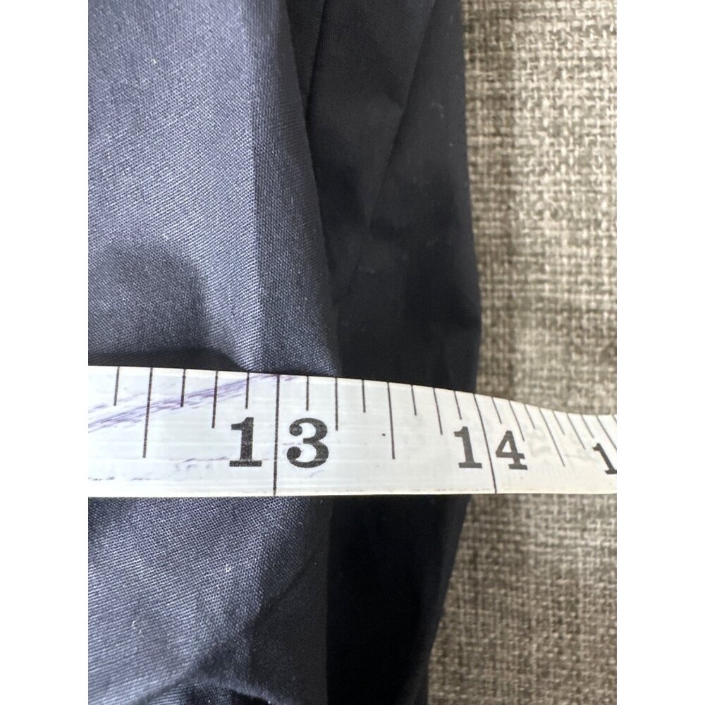 Derek Lam 10 Crosby Black Ruched Button Down Sleeveless Shirt Dress Size 2 - Picture 8 of 9